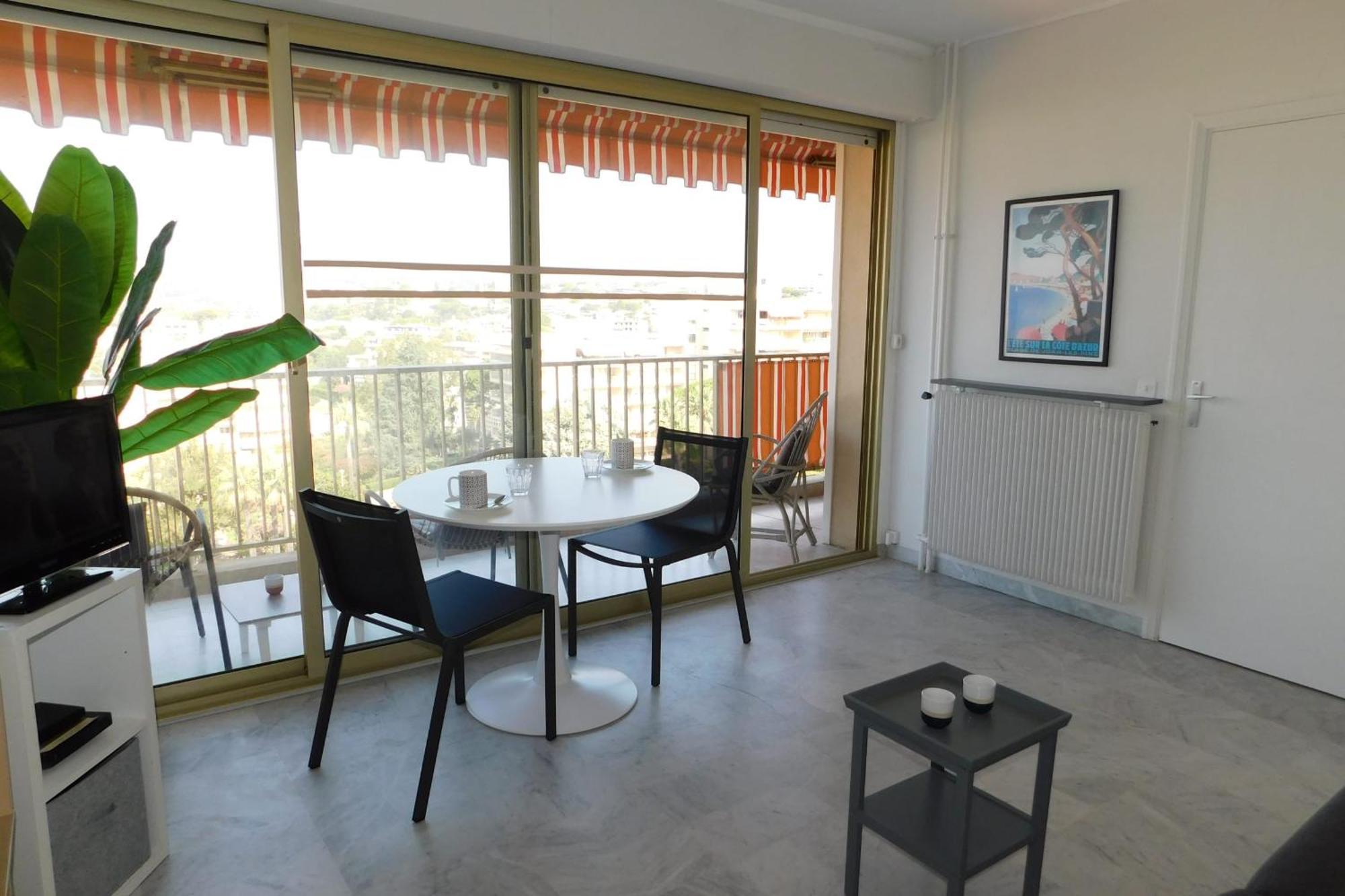 Charming T2 Eden Park With Swimming Pool Private Parking Lägenhet Juan-les-Pins Exteriör bild